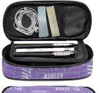 Amazon.com: Estuche para lápices personalizado con nombre, estuche  personalizado con cremallera para lápices, regalo para niños, niñas,  hombres y ...