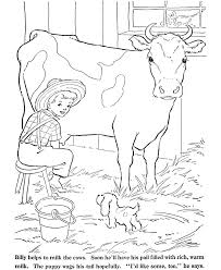 Cow coloring pages | printable calf in the barn eating hay coloring page. Free Printable Cow Coloring Pages For Kids