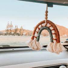 Rainbow Car Charm Boho Colors Hippie Car Car Charms Rainbow Diy