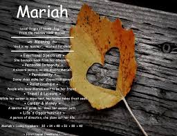 Mariah Name Meaning First Name Creations Nomes Mensagens Frases