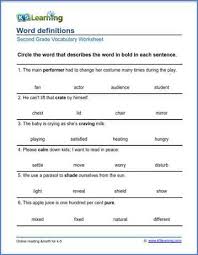 Let us now discuss the class 2 english syllabus with topics to be covered and month assigned. 2nd Grade Vocabulary Worksheets Printable And Organized By Subject K5 Learning