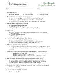 Mar 13, 2020 · albert einstein quizzes & trivia. Fillable Online Albert Einstein Comprehension Quiz Learn Nc Fax Email Print Pdffiller