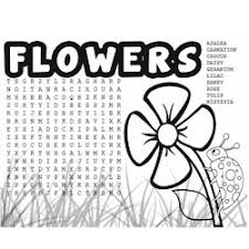 Click on a word search worksheet below for the printable page. Flower Word Search And Coloring Page