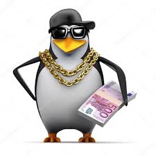 3d Rapper Penguin Holds Euro Notes Stock Photo Affiliate Holds Penguin Rapper Euro Ad Memy Smeshnye Memy Fristajl