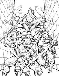 Then the turtle lads head for home to have some well earned pizza. Ninja Turtles Coloring Pages