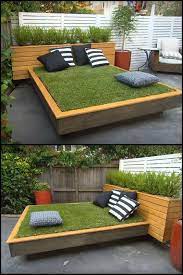 ein bett im garten super idee gefunden bei yardsurfer com ahnliche tolle projekte und ideen wie im bild vorgest concrete backyard budget backyard diy backyard