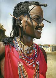 Masai People Paintings for Sale