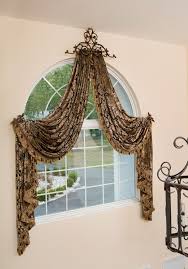 Custom curtain drapery rod hardware sets. Hall Arch Curtains Design Novocom Top