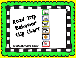 Road Trip Behavior Clip Chart