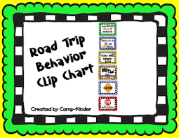 road trip behavior clip chart