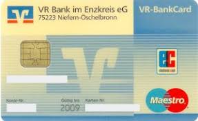 Vr bank enz plus eg. Bank Card Vr Bank Im Enzkreis Niefern Oschelbronn Vr Bankcard Vr Bank Im Enzkreis Eg Germany Federal Republic Col De Ms 0183