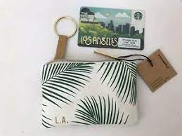 Maybe you would like to learn more about one of these? Starbucks Coin Pouch Key Purse Gift Card Los Angeles Summer 2019 Palm Trees New Ebay