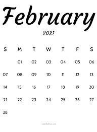 Free printable february 2021 calendar templates. February 2021 Calligraphy Hand Written Calendar Calendar Printables Calligraphy Calendar Monthly Calendar Printable