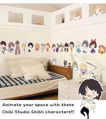 Studio Ghibli Peel Stick Wall Decals Original Illustrated Ghibli Characters Large Stickers Studio Ghibli S Japanese Room Decor Diy Room Decor Japanese Room