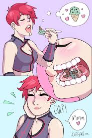 Man Squishers on X: Kim enjoys the taste of Mint in this new Man Squishers  commission from Taiyakkun on DA! You can find a link to her work in the  description here,