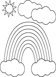 Hier vind je altijd de leukste kleurplaten. Regenboog Kleurplaten