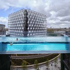 'we faced some quite major technical challenges to this building, the biggest one being how to actually get into the pool. Transparent Sky Pool Provides A Swim Like No Other Between London Towers