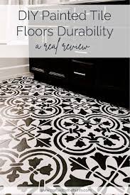 The paint not only provides an aesthetic glossy finish How Well Do Painted Tile Floors Hold Up Our One Year Review