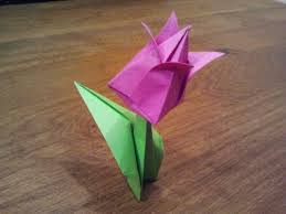 Paper flowers, though not possess the aroma of living plants, but in no way inferior in beauty and grace. How To Make An Origami Tulip Flower Youtube