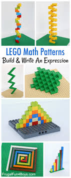 build math patterns with lego bricks frugal fun for boys