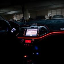 1meter 39 Inch Atmosphere Lamps Car Interior Light Car Ambient Light Cold Light Line Diy Decorative Dashboard Door Car Car Interior Diy Car Interior Car Lights