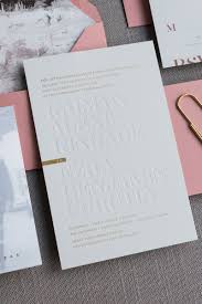 Modern Debossed Wedding Invitation Modern Wedding Invitations Letterpress Wedding Invitations Wedding Invitations