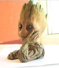 Baby Groot Planter Pot 3d Printed And Hand Painted Design Source Https Www Myminifactory Com Object 3d Print Bab Flower Pots Flower Pot Garden Baby Prints