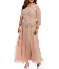 Jkara Plus Size Beaded Bodice Chiffon Gown Dillards Evening Dresses Plus Size Mother Of The Bride Dresses Mother Of The Bride Dresses Long