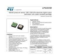 MEMS pressure sensor: 260-1260 hPa absolute digital output ...