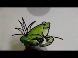 Cara Menggambar Kodok Katak Untuk Anak Anak Dengan Menggunakan Krayon Sangat Mudah Menggambar Katak Cara Menggambar Gambar