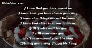 Today is a good day to celebrate the day of your birth my dear ex so go out there and have fun! Birthday Messages For Ex Girlfriend