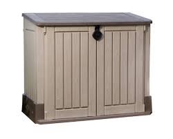 Click to add item toomax horizontal storer plus xl 4'9x2'9x4'1 storage shed to the compare list. Keter Store It Out Midi Outdoor Resin Horizontal Storage Shed