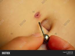 Belly Piercing Navel Image Photo Free Trial Bigstock
