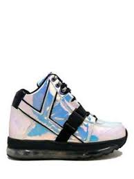 details about yru qozmo aiire black atlantis punk rave gothic holographic platforms sneakers