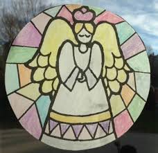 How To Turn A Coloring Page Into A Stained Glass Window Decoration Lessons For Little Ones By Tina O Block