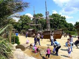 Princess Diana Memorial Playground The Pirate Ship And Surrounding Sandy Sea Form The Centre Piec With Images Princess Diana Memorial Playground Playground Diana Memorial