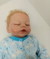 Violet Parker ADG Realist New Born Baby Doll Closed Eyes Blonde Curly Hair