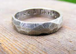 Palladium Sterling Silver Wedding Ring Mens Textured Ring Etsy In 2021 Sterling Silver Wedding Rings Textured Ring Band Sterling Silver Wedding Band