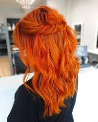 Pin By Photogirl625 On Hair And Makeup Hair Color Orange Orange Ombre Hair Aesthetic Hair