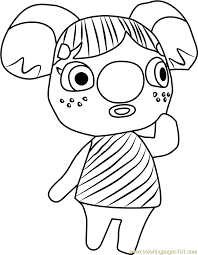 Animal crossing coloring pages new horizons. Alice Animal Crossing Coloring Page For Kids Free Animal Crossing Printable Coloring Pages Online For Kids Coloringpages101 Com Coloring Pages For Kids