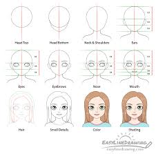 So, you have already learned how to draw a face. How To Draw A Girl Step By Step Easylinedrawing