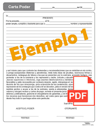 Tienes varios ejemplos en formato word y pdf para descargar o imprimir directamente. Carta Poder Simple Formato Y Ejemplos Pdf Y Word Para Imprimir