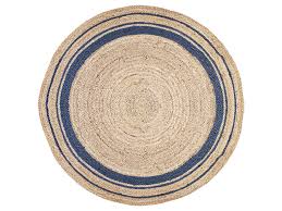 Runde teppiche in 200,250,80, oder 400 cm sind für uns kein problem. Teppich Rund Bhopal Jute D 150 Cm Holzfarben Blau