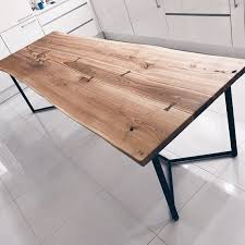 Solid Live Edge Eiche Industrie Esstisch Edge Eiche Esstisch Industrie Live Solid Esstisch Holz Industrielle Esstische Esstisch Vintage