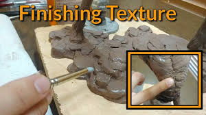 Clay Smoothing Techniques Part 2 Finishing The Sculpture Youtube Скульптура носорога из бетона _ diy.