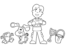 Even if you have a color printer, i prefer the black and white version which the kids can color in themselves. Blues Clues Coloring Page Free Coloring Pages For Kids