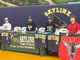 Skyline High Baseball Quartet Sign Letters Of Intent To Play College Ball