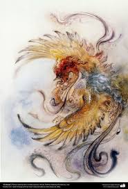 El Simurg Obras Maestras De La Miniatura Persa Artista Profesor Mahmud Farshchian Sanatcilar Drawing Ve Painting