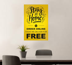 A stay at home order directs minnesotans to limit movements outside of their homes beyond essential needs. Stay At Home Order Online Vinyl Posters