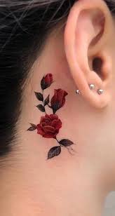 Nice 77 Small Tattoo Ideas You Must Try Https Idolover Com 2019 05 06 77 Small Tattoo Ideas Y Rose Tattoos For Women Rose Tattoo Behind Ear Blue Rose Tattoos